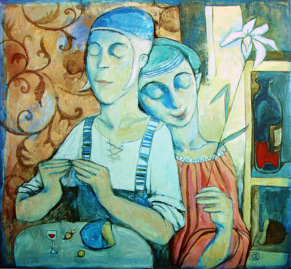 Bread And Wine by Olga Sushkova